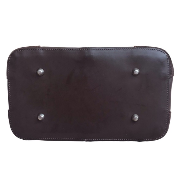 Tiffany & Fred Brown Leather & Suede Hobo With Buckle Detail - Picture 6 of 13